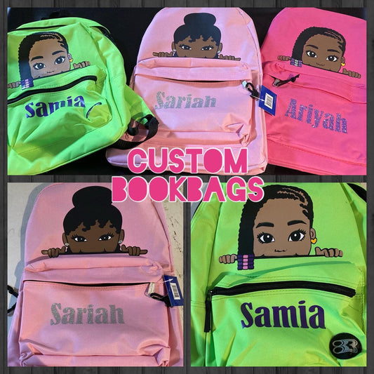 Solid Color Book Bags (Custom)