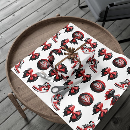 Atlanta Falcon Inspired Gift Wrap Papers