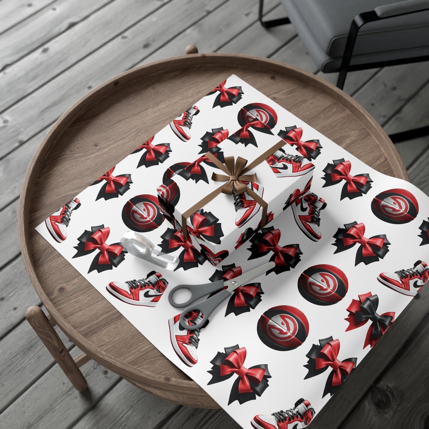 Atlanta Falcon Inspired Gift Wrap Papers