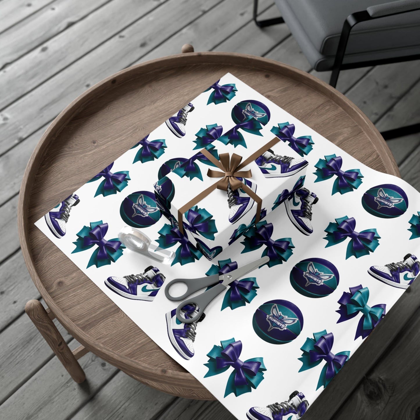 Charlotte Hornet Inspired Gift Wrap