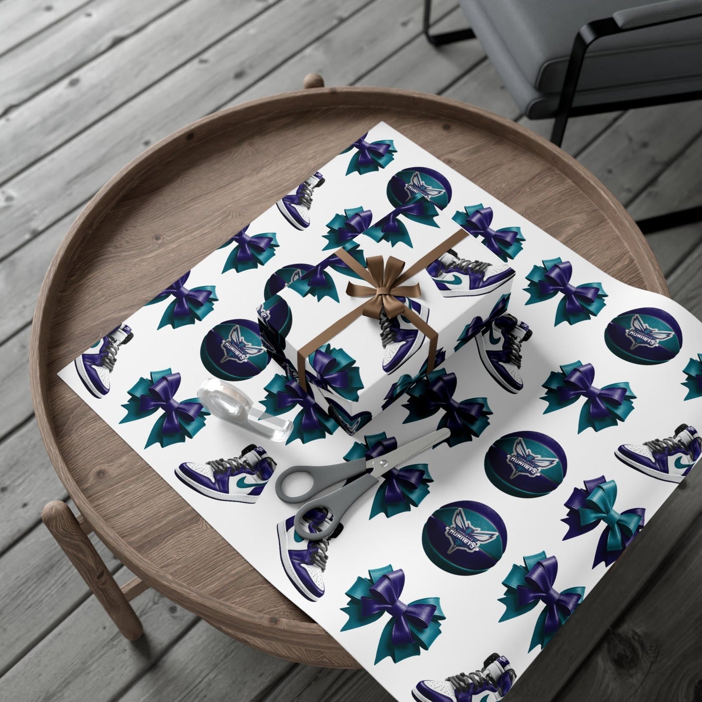 Charlotte Hornet Inspired Gift Wrap