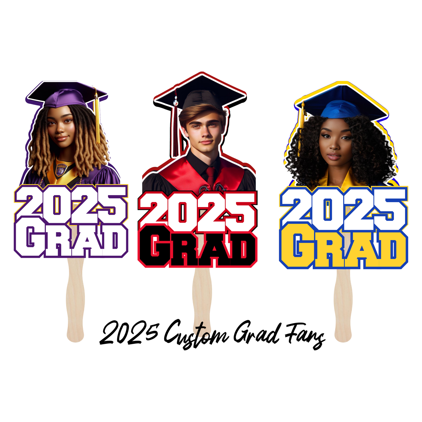 Personalized Graduation Celebration Fan