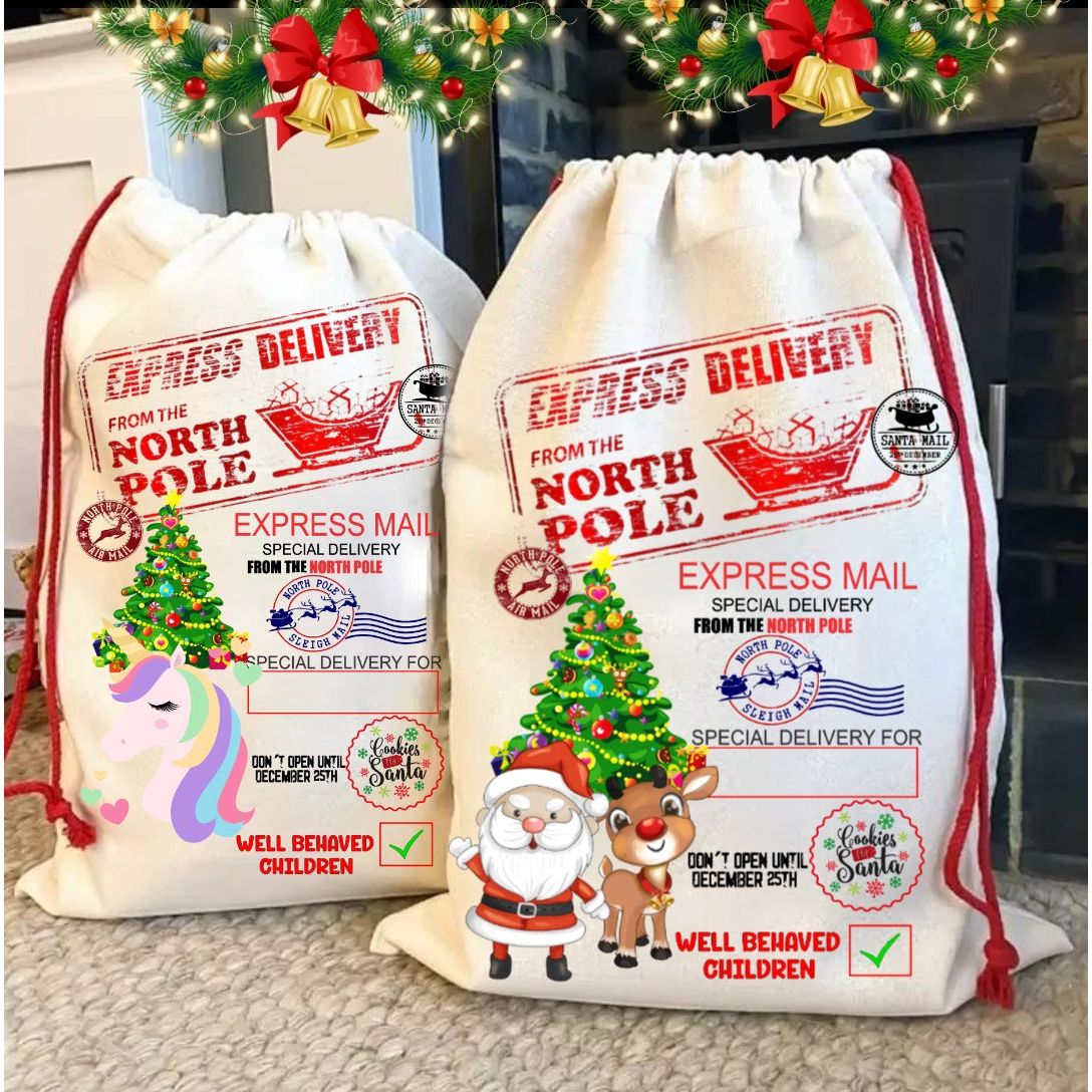 Personalized Santa Sacks